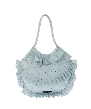 パターンフリルトートバッグ