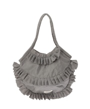 パターンフリルトートバッグ