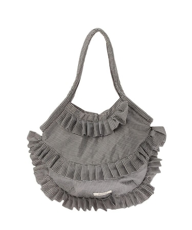 パターンフリルトートバッグ