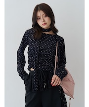 シアーベロアチョーカートップス