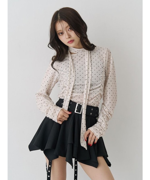 シアーベロアチョーカートップス