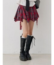 アシメヘムベルテッドミニスカート