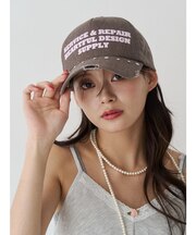 スタッズロゴキャップ