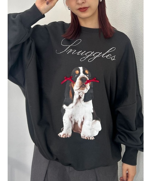 DOGプリントプルオーバー