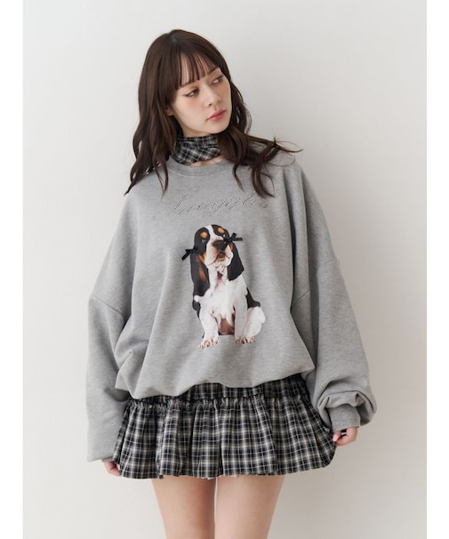 DOGプリントプルオーバー