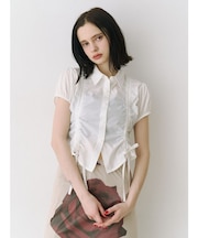 ギャザーコンパクトブラウス