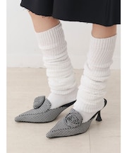 ローズモチーフパターンミュール