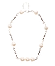 ワイヤーライクパールネックレス