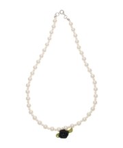 ローズモチーフパールネックレス