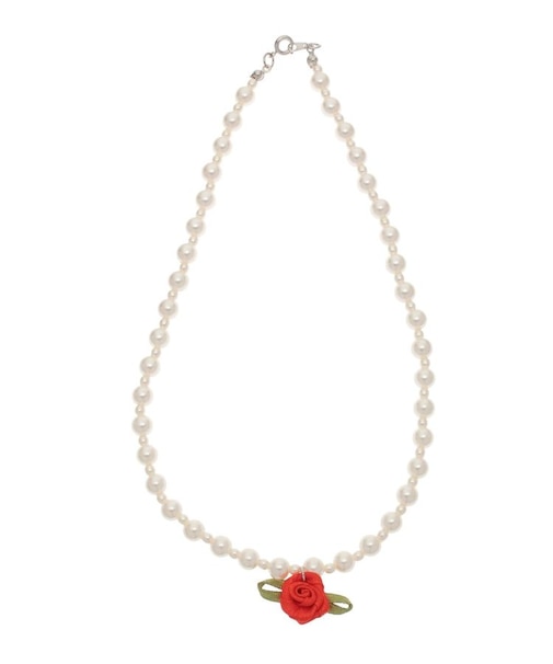 ローズモチーフパールネックレス