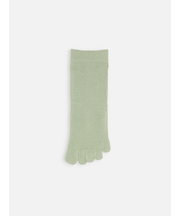 【定番】綿素材の無地五本指ショートソックス