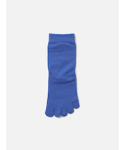 【定番】綿素材の無地五本指ショートソックス