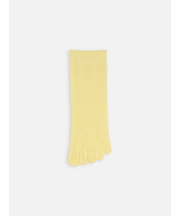 【定番】綿素材の無地五本指ショートソックス