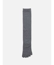 【定番】綿の無地五本指ハイソックス