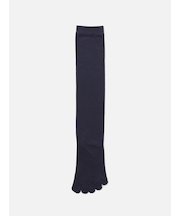 【定番】綿の無地五本指ハイソックス