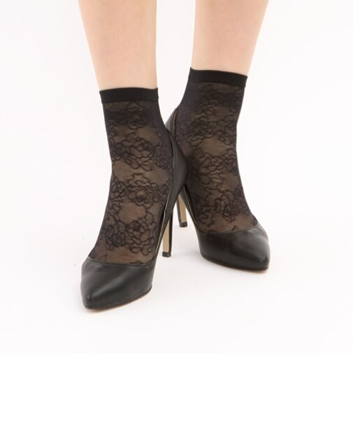 デオドラントフラワー柄ソックス