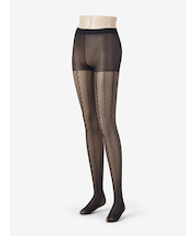 レースストライプストッキング