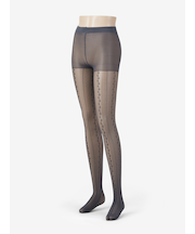 レースストライプストッキング