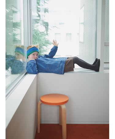 キッズ 210デニール杢タイツ95~115cm