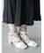 シースルー花柄ショートソックス
