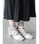 シースルー花柄ショートソックス