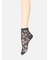 シースルー花柄ショートソックス