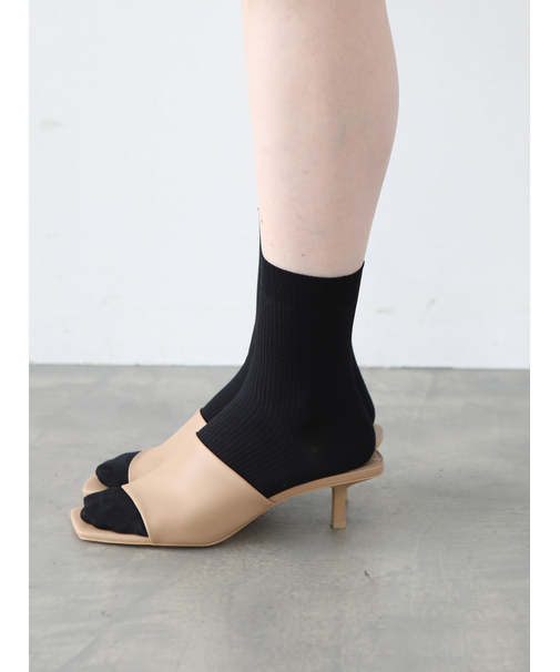 【定番】ソフトナイロンリブショートソックス