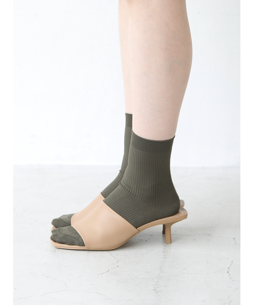 【定番】ソフトナイロンリブショートソックス