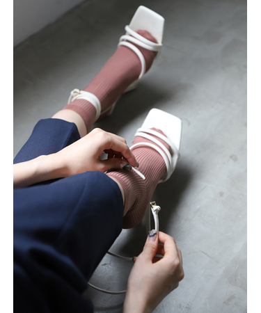 【定番】ソフトナイロンリブショートソックス