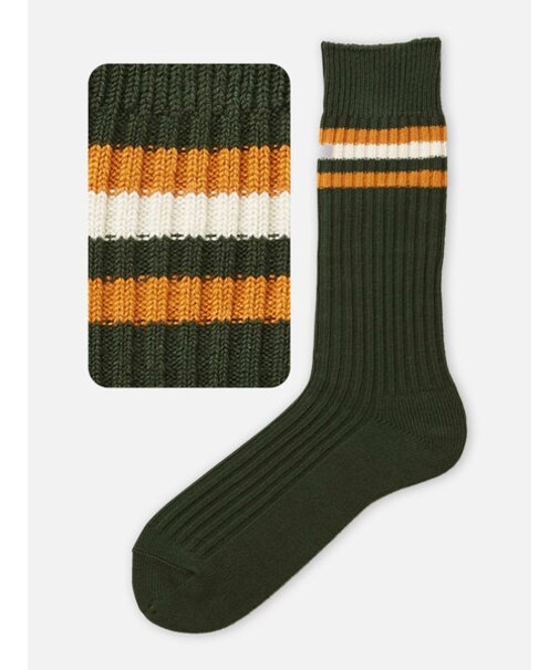 メンズ トップラインソックス