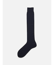 【Tabio MEN】定番/ピンドット柄ビジネスハイソックス(27.0～29.0cm)