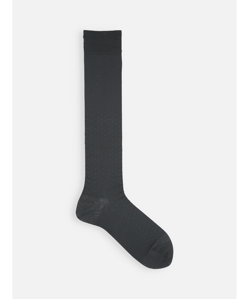 【Tabio MEN】定番/ピンドット柄ビジネスハイソックス(27.0～29.0cm)