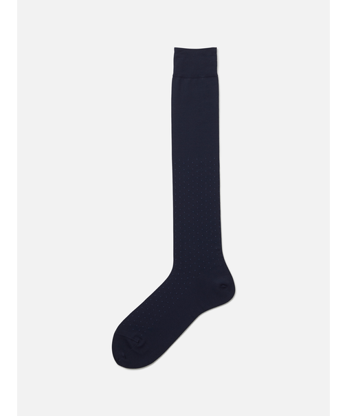 【Tabio MEN】定番/ピンドット柄ビジネスハイソックス(27.0～29.0cm)