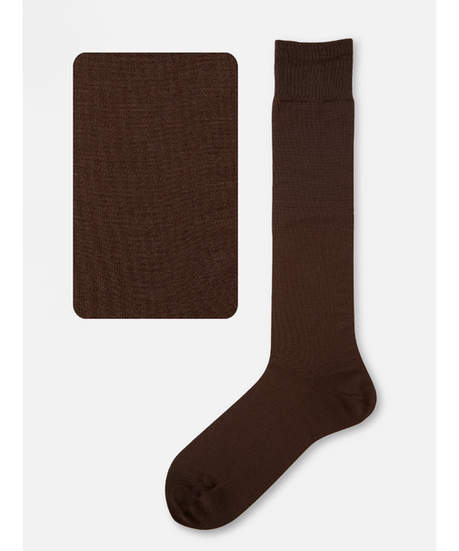 【Tabio MEN】【定番】メンズ スーピマコットン無地ロングホーズ