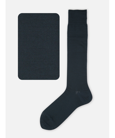 【Tabio MEN】【定番】メンズ スーピマコットン無地ロングホーズ