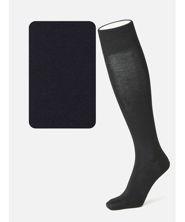 【Tabio MEN】【定番】スーピマ綿無地ロングホーズ（27～29cm）