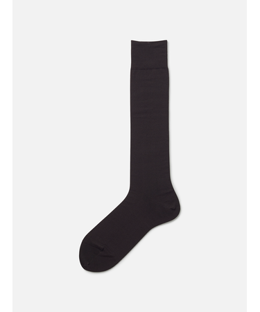 【Tabio MEN】【定番】スーピマコットン無地ロングホーズ（23～25cm）