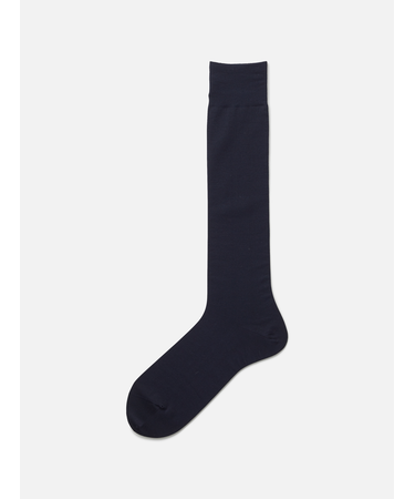 【Tabio MEN】【定番】スーピマコットン無地ロングホーズ（23～25cm）