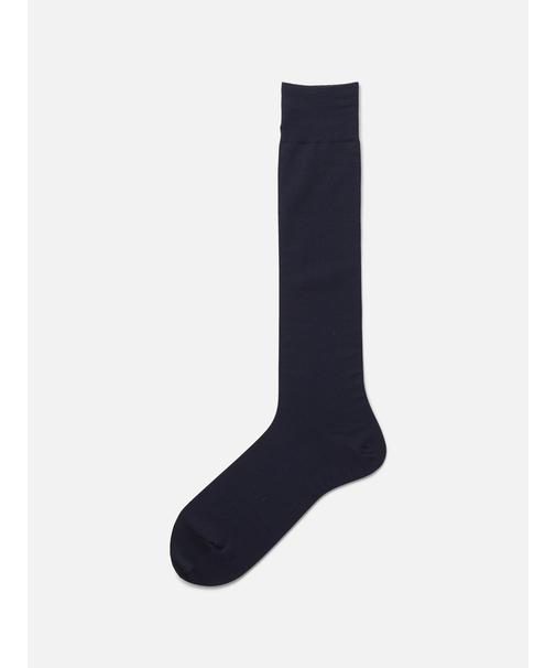 【Tabio MEN】【定番】スーピマコットン無地ロングホーズ（23～25cm）