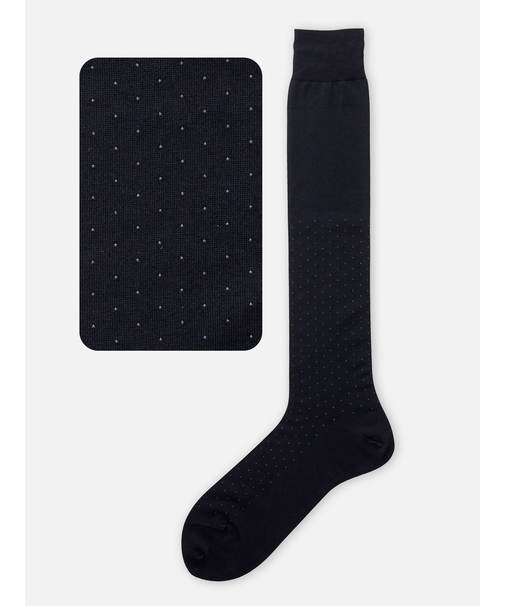 【Tabio MEN】【定番】ピンドット柄ロングホーズ