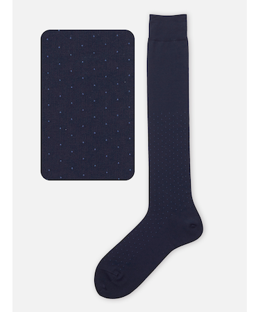 【Tabio MEN】【定番】ピンドット柄ロングホーズ