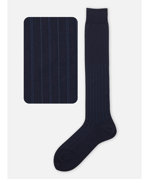 【Tabio MEN】【定番】チョークストライプロングホーズ