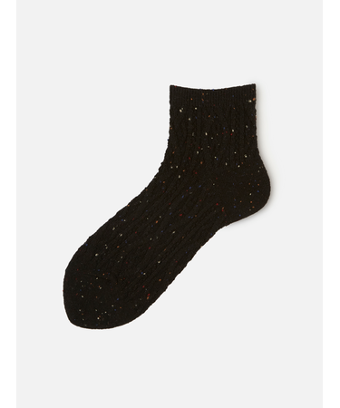 ネップゴム長ケーブル柄ソックス