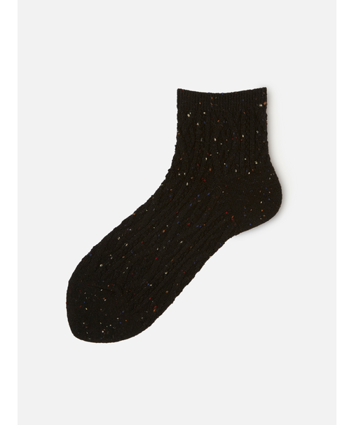 ネップゴム長ケーブル柄ソックス