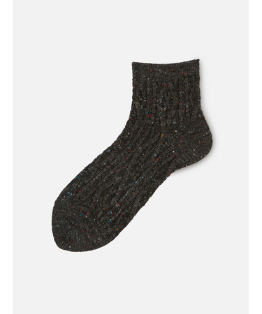 ネップゴム長ケーブル柄ソックス