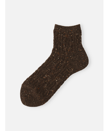 ネップゴム長ケーブル柄ソックス