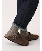 ネップゴム長ケーブル柄ソックス