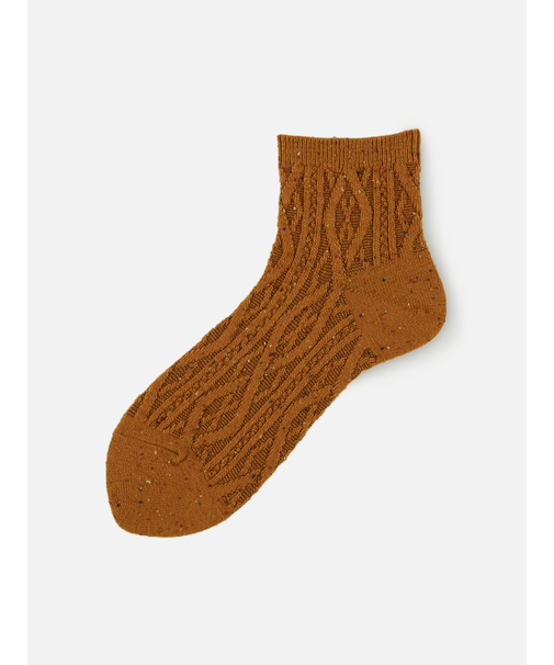 ネップゴム長ケーブル柄ソックス