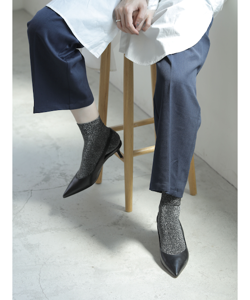 【定番】グリッターラメショートソックス