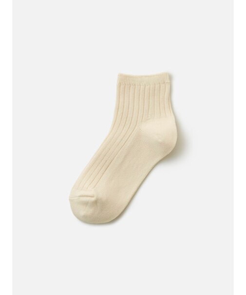 キッズ 表糸コットン100％で毛玉が出来にくい:ショートソックス19～21cm【カスタム刺繍対応】